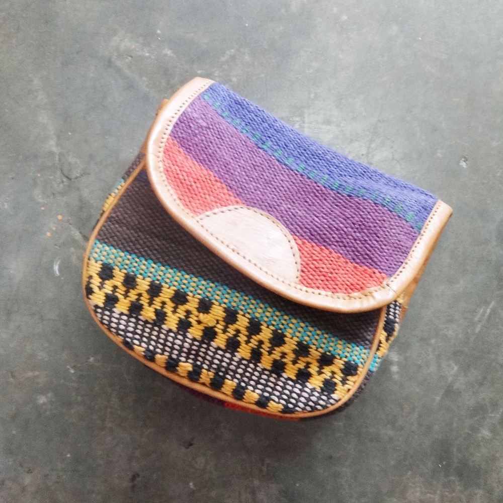 Small Woven Colorful Boho Bag